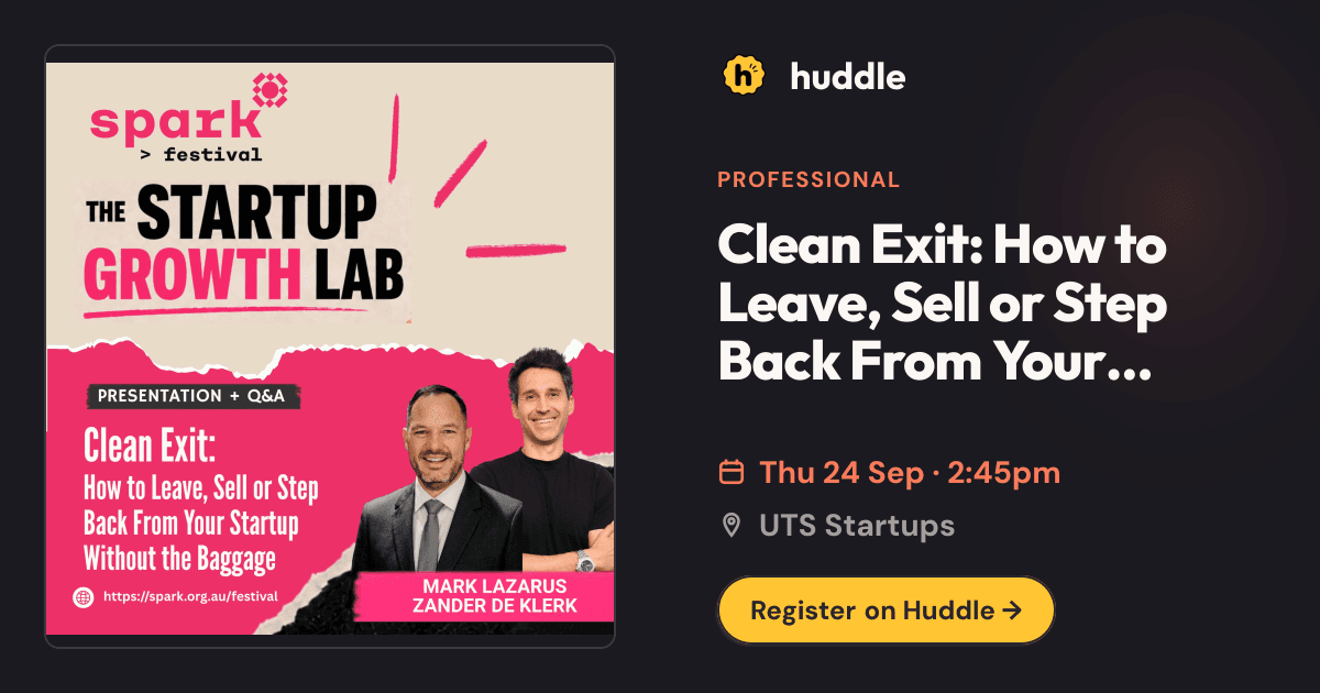 Clean Exit: How to Leave, Sell or Step Back From Your Startup ...