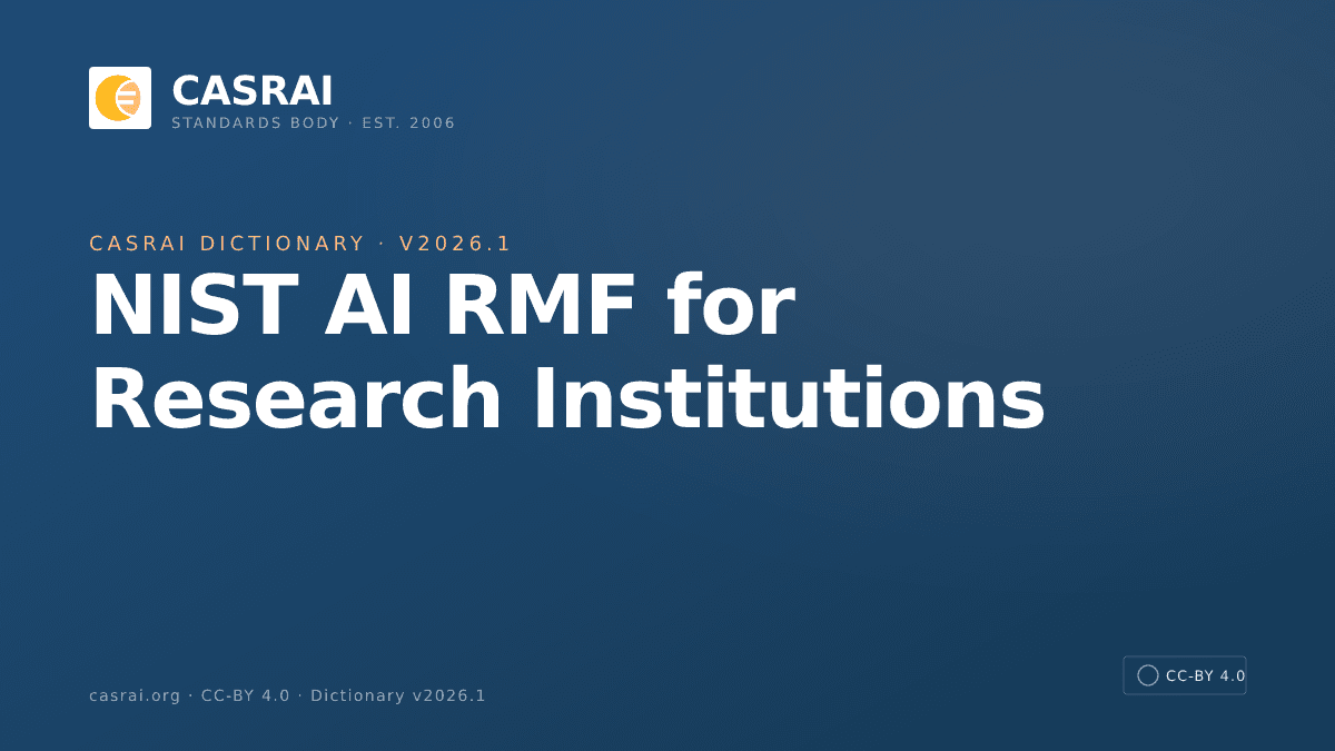 NIST AI RMF for Research Institutions