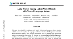 LaLa-World: Scaling Latent World Models with Natural Language Actions