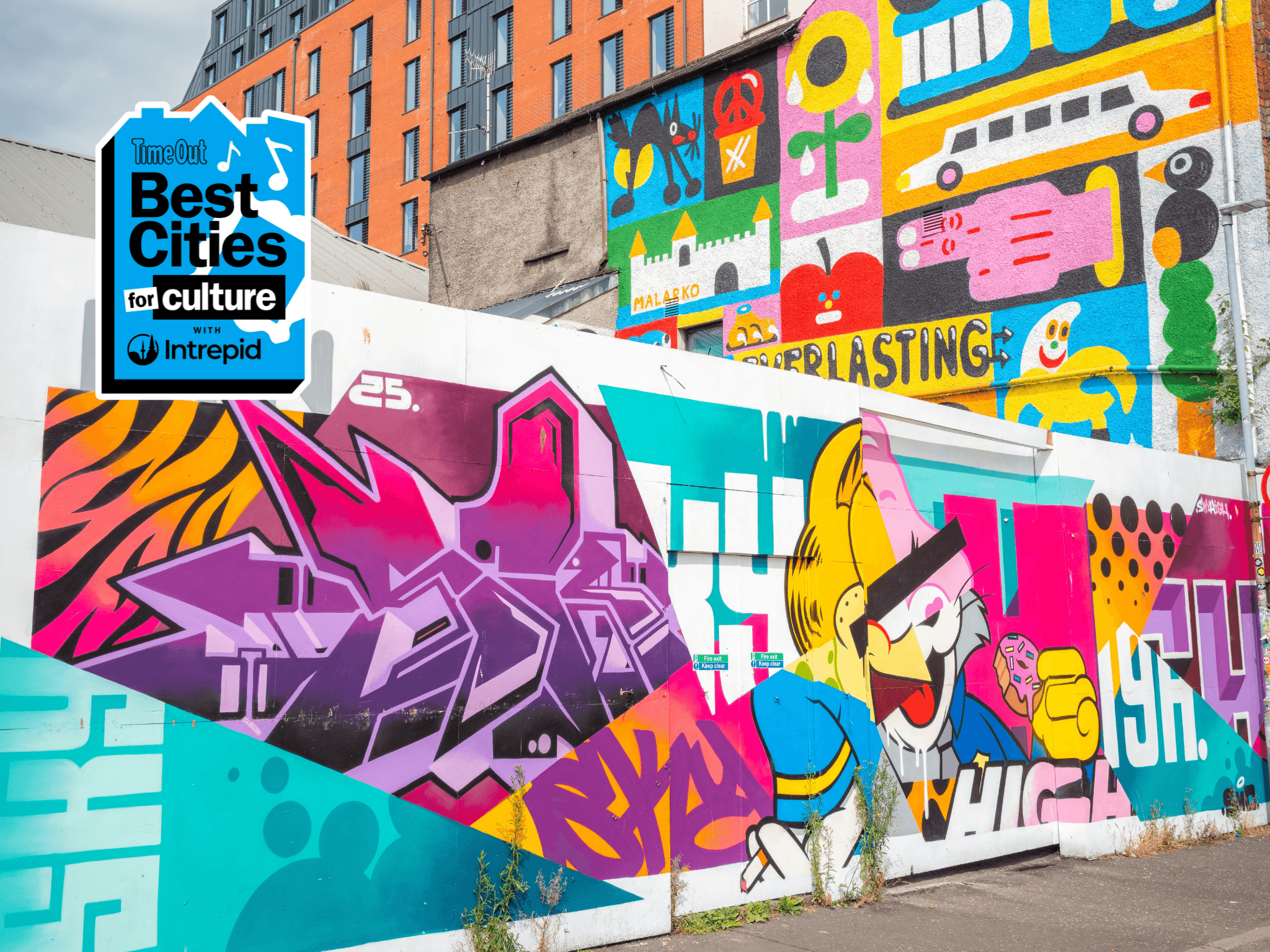 This colourful city with hundreds of murals is officially the best place in Britain for street art