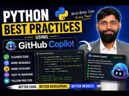 Python Best Practices Using GitHub Copilot | Write Cleaner Code