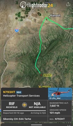 Sikorsky Helicopter Working The Widemouth 2 Fire In Utah Crashes This Morning. 
