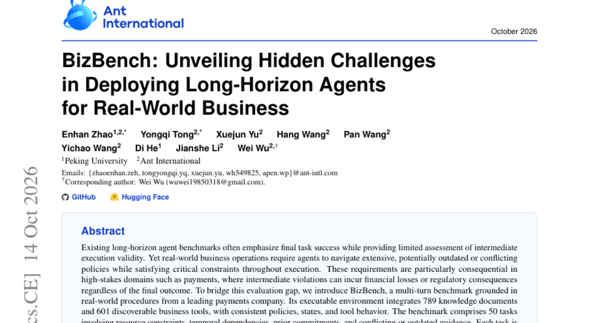 BizBench: Unveiling Hidden Challenges in Deploying Long-Horizon Agents for Real-World Business