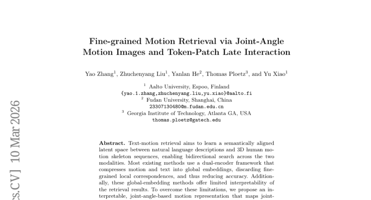 Fine-grained Motion Retrieval via Joint-Angle Motion Images and Token-Patch Late Interaction