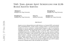 TAO: Tool-Aware Joint Scheduling for LLM-Based Agentic Serving