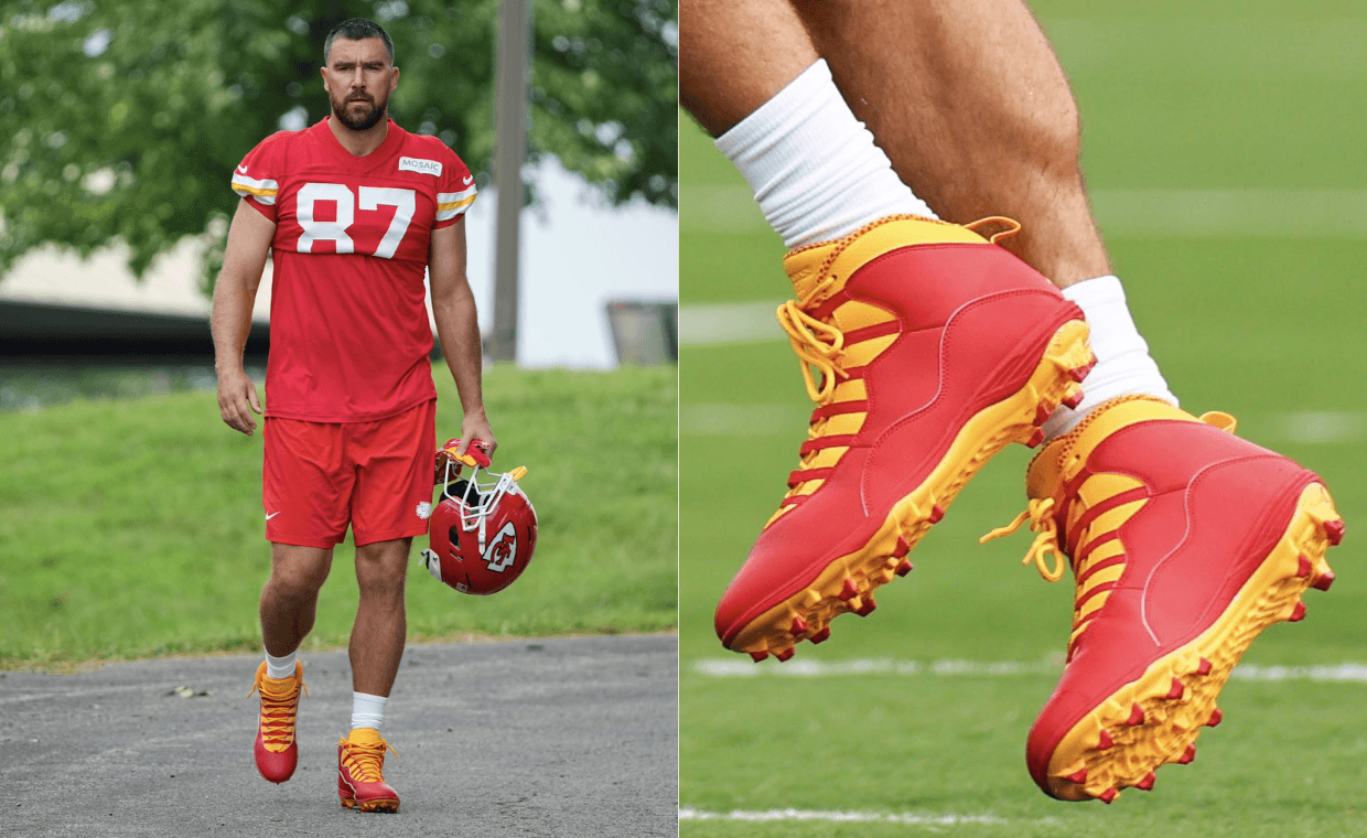 Travis Kelce is Back to Business in a New Pair of Air ...