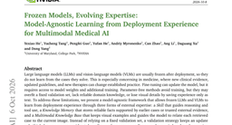 Frozen Models, Evolving Expertise: Model-Agnostic Learning from Deployment Experience for Multimodal Medical AI