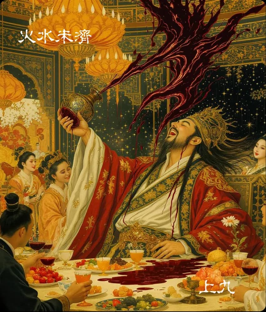 未济卦上九爻详解| 爻辞深度解读与人生智慧