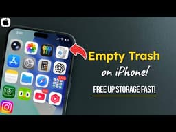 How to Empty Trash on iPhone (Free Up Storage Fast) 😳
