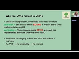 Finance for Climate Action - Part 4 - Market Options, Voluntary Carbon Markets - Virginia Ngei