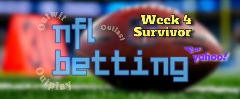 Free for Yahoo!: NFL Survivor Contest breakdown for Week 4