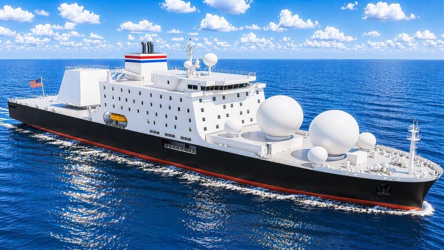 US Advances 160-Metre Missile Tracking Ship for Golden ...
