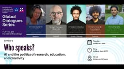 Who speaks? AI and the politics of research, education, and ...