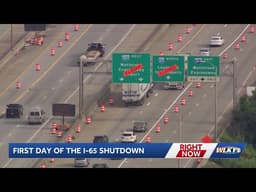 KYTC makes changes, prepares for more drivers after first day of I-65 closure