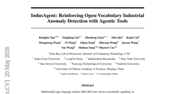 IndusAgent: Reinforcing Open-Vocabulary Industrial Anomaly Detection with Agentic Tools