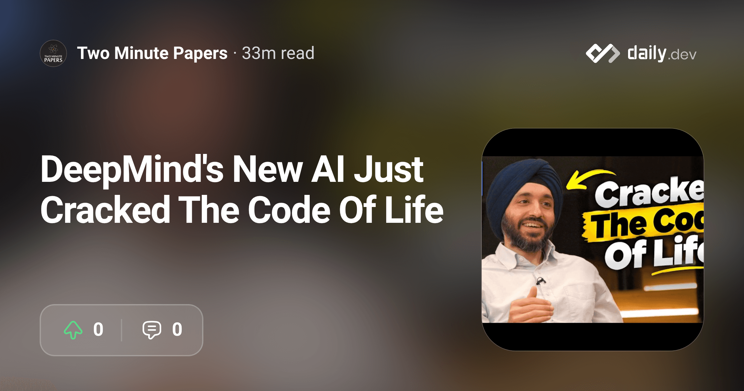 DeepMind's New AI Just Cracked The Code Of Life