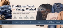 Traditional Wash vs. Vintage Wash: Denim & Garment Guide