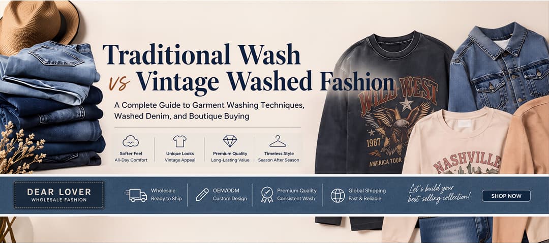 Traditional Wash vs. Vintage Wash: Denim & Garment Guide