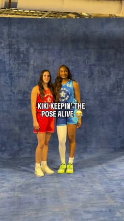 @WNBA: Will Kiki ever let Soni live the iconic pose down? No, probably not 😭

#WNBAAllStar2026 | @ATT https...