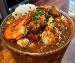 Rich and Spicy Seafood Gumbo with Andouille and Crab