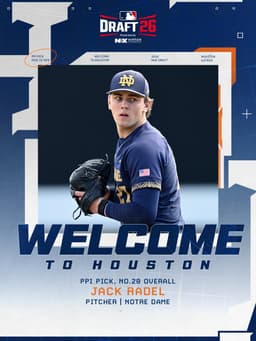 @astros: Welcome to H-Town, Jack! 🤘

#ChaseTheFight x #MLBDraft https://t.co/aaNGdZ0cFv