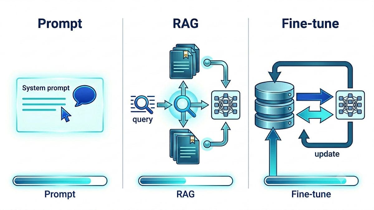 Prompt vs RAG vs Fine-Tuning: Which Fix Do You Need?