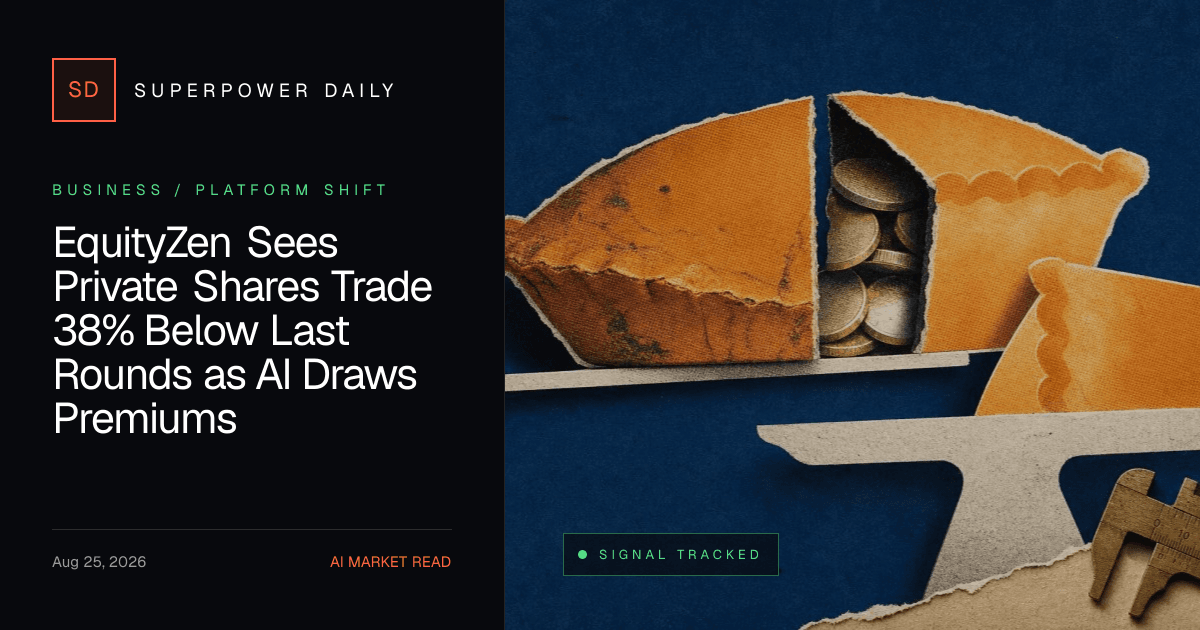 EquityZen Sees Private Shares Trade 38% Below Last ...