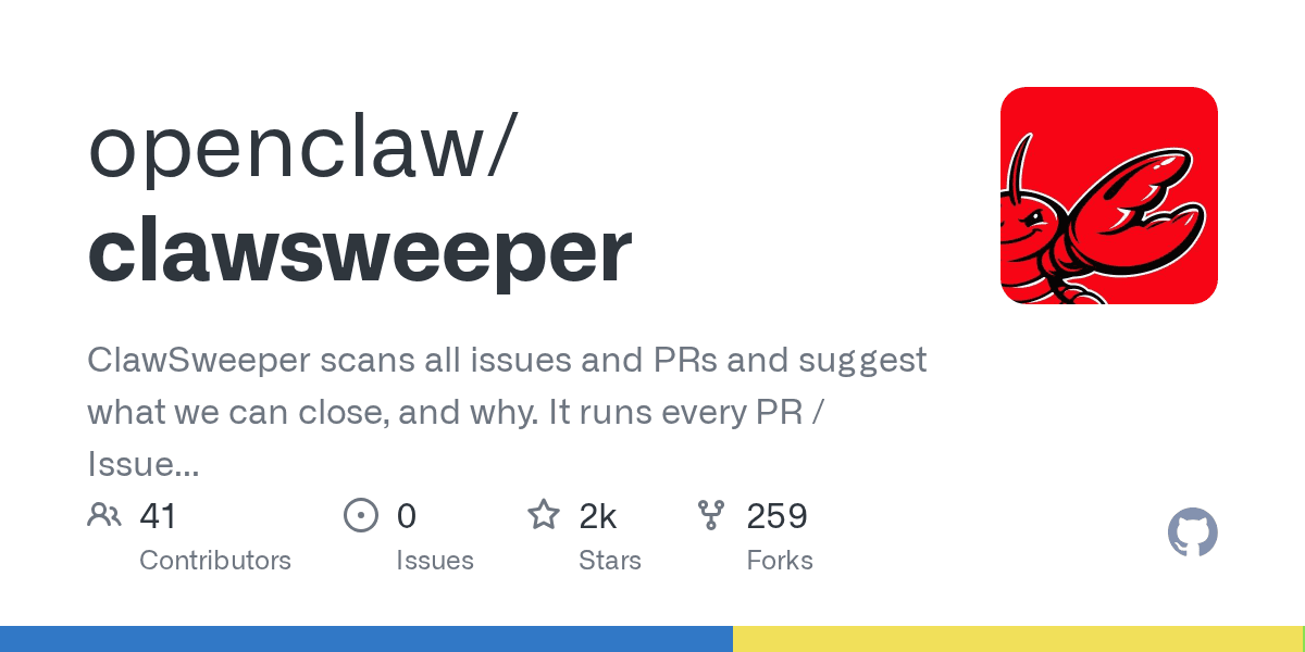 GitHub - openclaw/clawsweeper