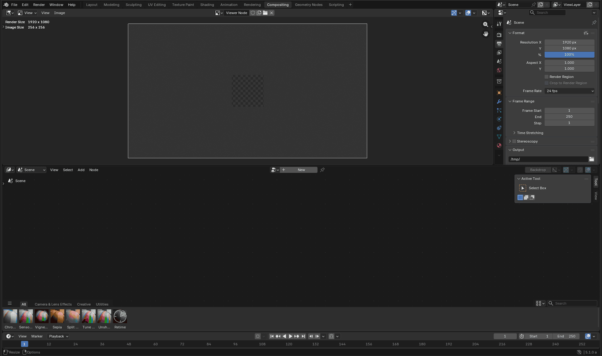 Compositing Workspace - Blender 5.1 Manual