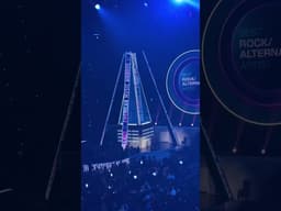 Alysa Liu on stage to present the award to Twenty One Pilots at the American Music Awards (May 25)