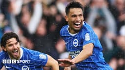 Premier League: Gomez scores from halfway line as Brighton stun Palace, Bournemouth lead