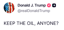 @Osinttechnical: New Trump post (presumably on Iran). https://t.co/haQHAGm12Y