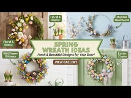Charming! 🌸 Spring Wreath Ideas for Front Door 2026 with DIY Tulip, Lavender & Cottage Style