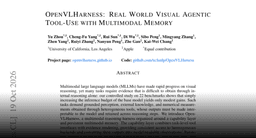 Real World Visual Agentic Tool-Use with Multimodal Memory