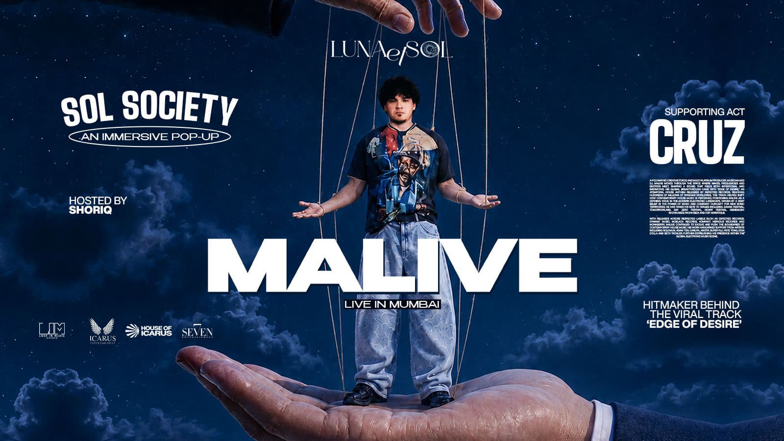 Book tickets to MALIVE - Live in Mumbai