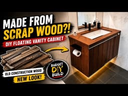 I Built a Floating Bathroom Vanity From Scrap Wood