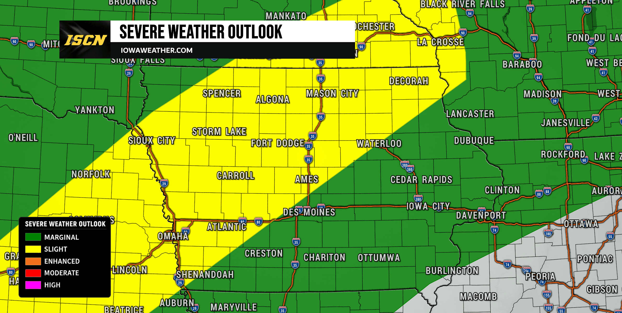Severe Weather Chances Return to Iowa Thursday and Friday