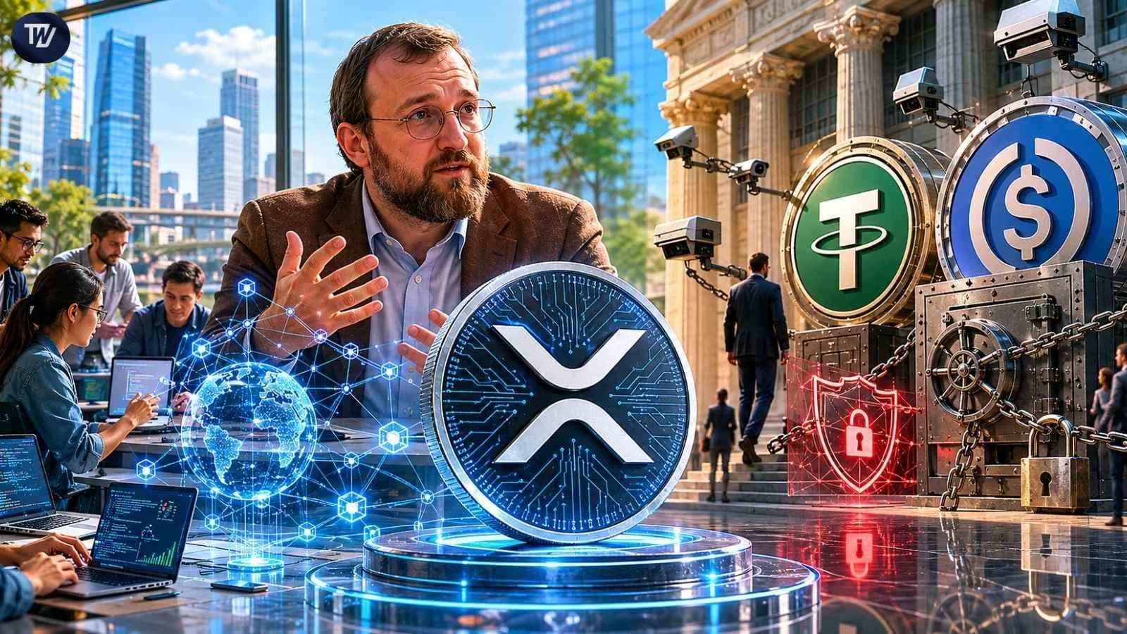 XRP vs Tether: Hoskinson Backs Web2.5 Over 2 Massive Giants
