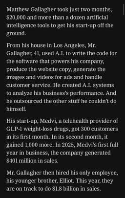 @LinusEkenstam: Everyone is losing their minds over the “one-person billion-dollar company.” The number that actuall...