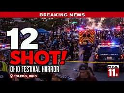 🚨 BREAKING: 12 Shot at Ohio Festival | 2 Critical, Gunmen Still on the Run #USCrime #CrimeNews 