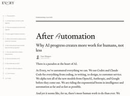 @rachel_l_woods reposted: We’ve automated every single thing we can @every with AI agents.

And yet there’...