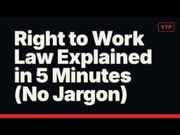 Right to Work Law Explained in 5 Minutes (No Jargon)