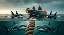 Fishermen Report Sharks Biting Their Anchor Lines Just Moments After Orcas Surrounded Their Boat in a Tense Marine Encounter – QT News