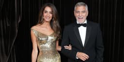 Amal Clooney Is Sensational in a Gold Sequined Gown at ...