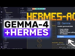 Gemma 4 + Hermes/OpenClaw: HOW IS THIS POSSIBLE? FULLY LOCAL AI Agent that ACTUALLY WORKS!