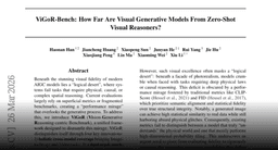 Paper page - ViGoR-Bench: How Far Are Visual Generative Models From Zero-Shot Visual Reasoners?
