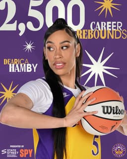 @LASparks: Queen of crashing the boards! 👑

Congrats to @dearicamarie on recording her 2,500th career rebound! ...