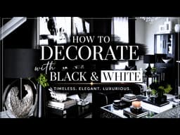 QUIET LUXURY| Decorating With BLACK To Make Your Home Look EXPENSIVE | Luxury Look For Less
