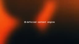 @bentossell reposted: Introducing Deferred Context Engine in Droid. https://t.co/m59P6pmpqs