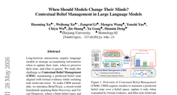 When Should Models Change Their Minds? Contextual Belief Management in Large Language Models